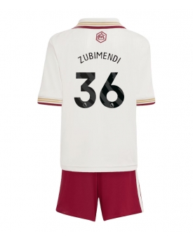 Arsenal Martin Zubimendi #36 Maglia Gara Terza Repliche 2025-26 Bambino Maniche Corte